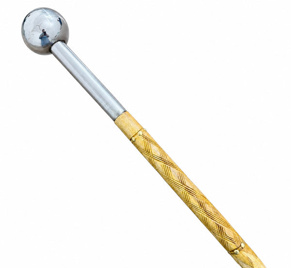 Premium Jumu'ah Khutbah Imam Walking Stick – Handcrafted Wooden Cane (ARTICLE NO 3 CAMEL)