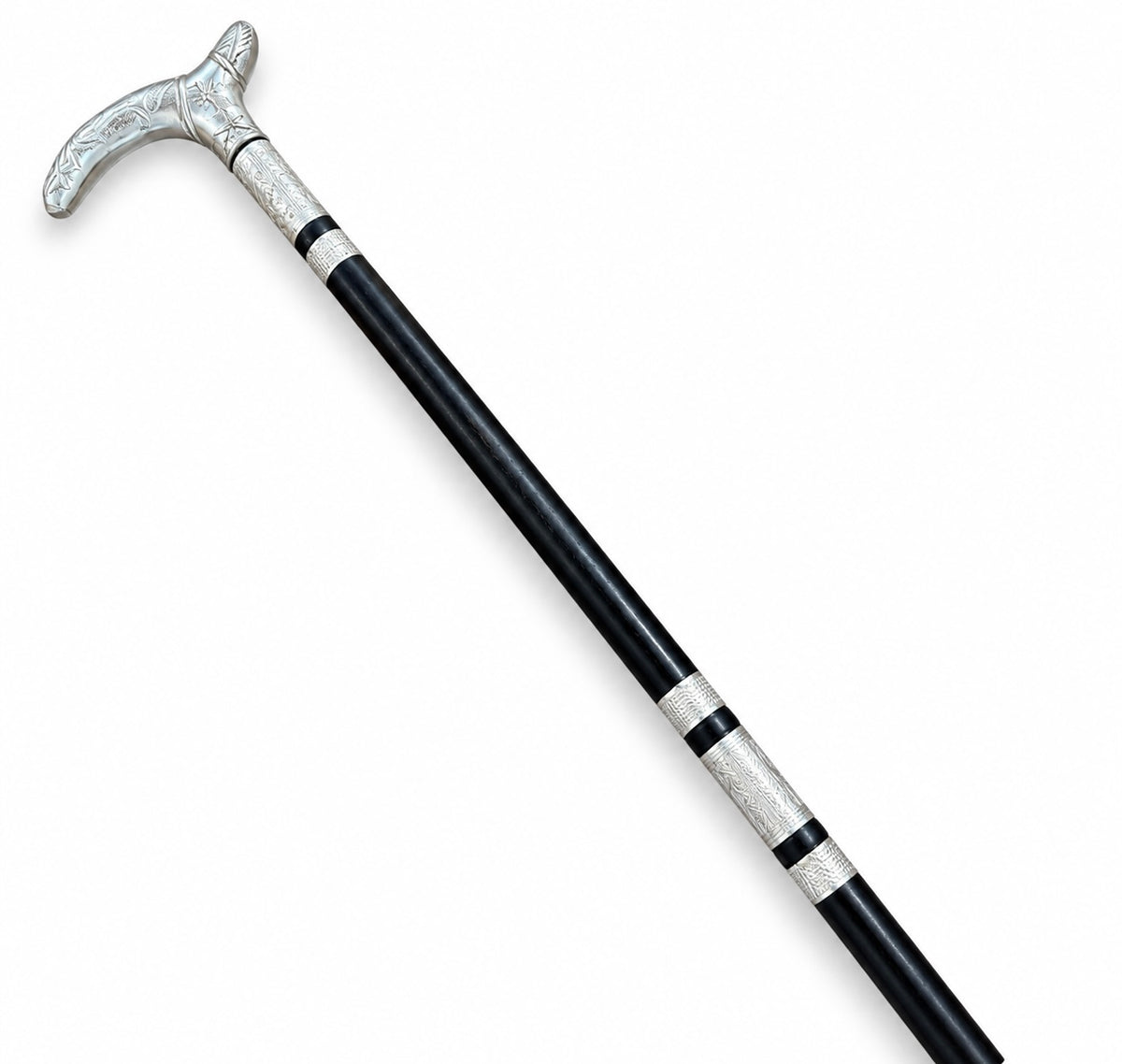 Handmade Royal Brass & Wood Walking Cane (ARTICLE 019 BLACK)