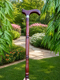 Premium China Wood Walking Stick – Lightweight & Durable Support Cane (ARTICLE 010 DARK BROWN))