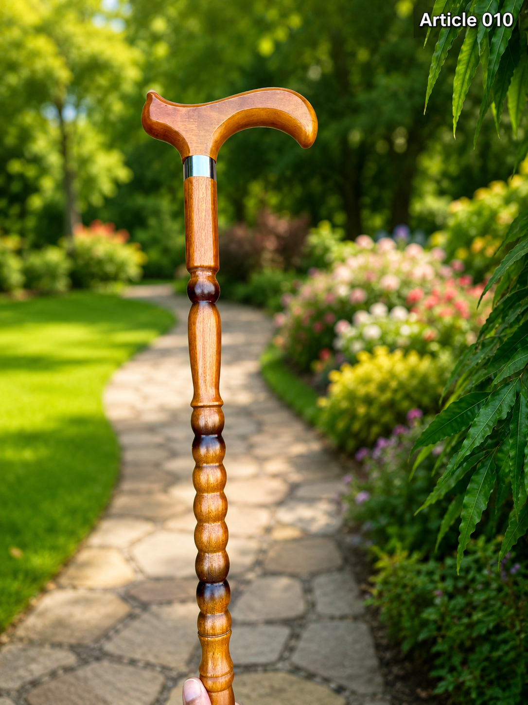 Premium China Wood Walking Stick – Lightweight & Durable Support Cane (ARTICLE 010 CAMEL))