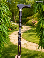 Premium Two-Piece Beaded Wooden Walking Stick – Lightweight & Durable (ARTICLE 001)