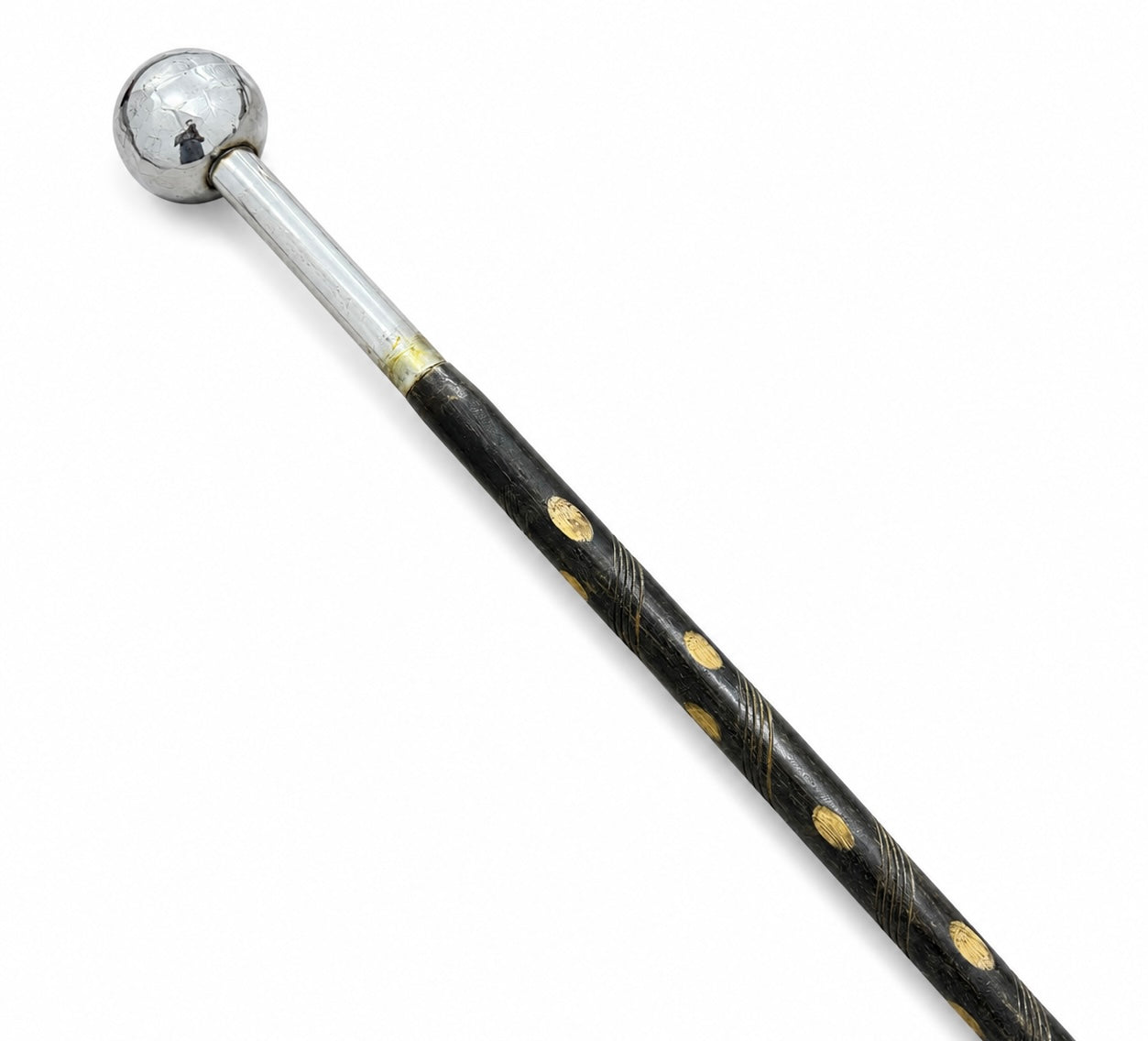 Premium Jumu'ah Khutbah Imam Walking Stick – Handcrafted Wooden Cane (ARTICLE NO 3 BLACK)