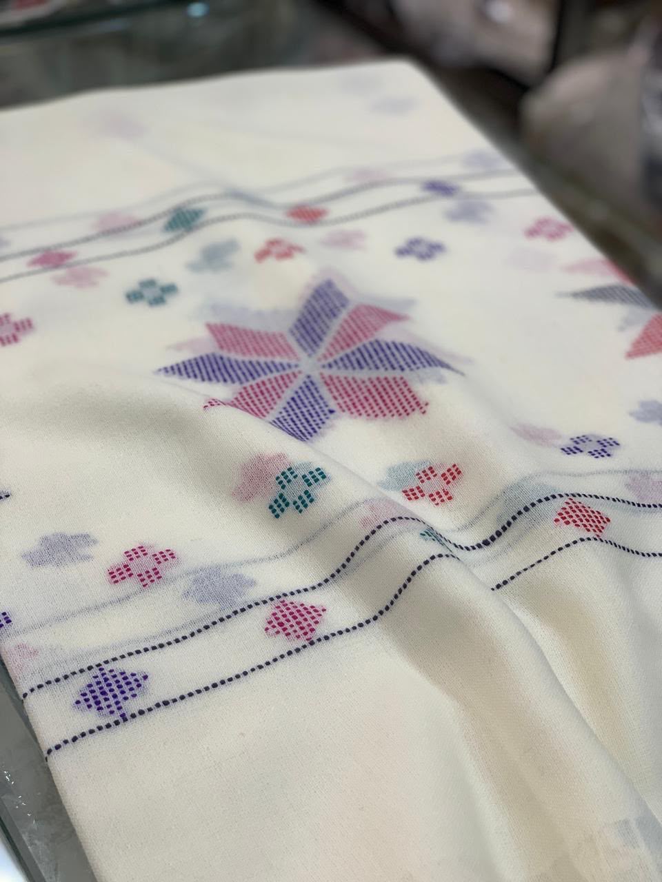 Barveza Special Flower Pashmina Woollen Shawl